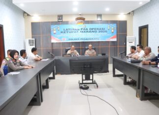 Polres Pasangkayu Gelar Latihan Pra Operasi Ketupat Marano 2026, Siapkan Personel Amankan Idul Fitri