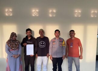 Bhabinkamtibmas Polsek Pasangkayu Mediasi Kasus Pengancaman di Anjungan, Berakhir Damai Secara Kekeluargaan