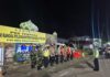 Apel Malam Personel Ops Ketupat Marano 2026 di Pos Pam Terpadu Bundaran Smart Pasangkayu
