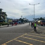 Antisipasi Kepadatan Arus Kendaraan, Personel Pos Terpadu Bundaran Smart Pasangkayu Laksanakan Gatur Pagi