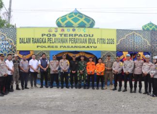 Kapolres Pasangkayu Tinjau Pos Pam dan Pos Terpadu Ops Ketupat Marano 2026, Personel Dapat Bingkisan