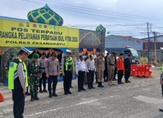 Sinergi Personel Gabungan Pos Terpadu Bundaran Smart Maksimalkan Pelayanan Idul Fitri 1447 H