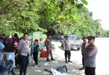 Pantai Salukaili Ramai Pengunjung, Pos Pam Baras Ops Ketupat Marano 2026 Hadir Beri Rasa Aman