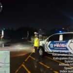 Hujan Tak Surutkan Semangat, Satlantas Polres Pasangkayu Tetap Laksanakan Blue Light Patrol Demi Keamanan Warga