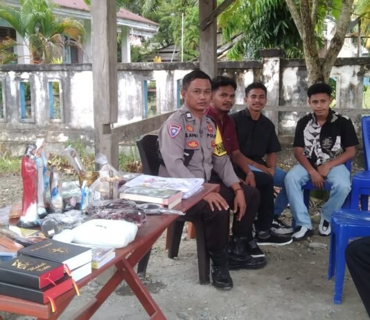 Pengamanan Maksimal Polsek Sarudu, Ibadah Jumat Agung di Gereja Santo Yohanes Pembaptis Berlangsung Aman dan Khidmat