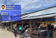 Cegah Tindak Pidana dan Gangguan Kamtibmas, Sat Samapta Polres Pasangkayu Giat Patroli Pagi