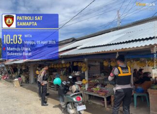 Cegah Tindak Pidana dan Gangguan Kamtibmas, Sat Samapta Polres Pasangkayu Giat Patroli Pagi