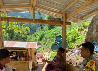 Jaga Desa Tetap Aman, Bhabinkamtibmas Kalukunangka Intensifkan Sambang dan Koordinasi