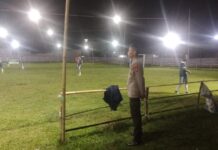 Perempat Final Benggaulu Cup 1 Berlangsung Seru, Polsek Sarudu Pastikan Laga Aman dan Kondusif