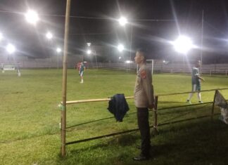 Perempat Final Benggaulu Cup 1 Berlangsung Seru, Polsek Sarudu Pastikan Laga Aman dan Kondusif