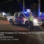 Satlantas Polres Pasangkayu Patroli Malam, Pertamina hingga Bundaran Smart Jadi Sasaran Pemantauan