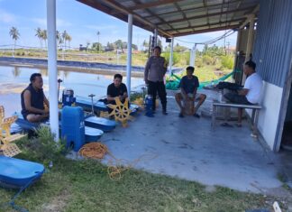 Bhabinkamtibmas Mediasi Perselisihan Tambak Udang di Karya Bersama, Konflik Berhasil Diredam