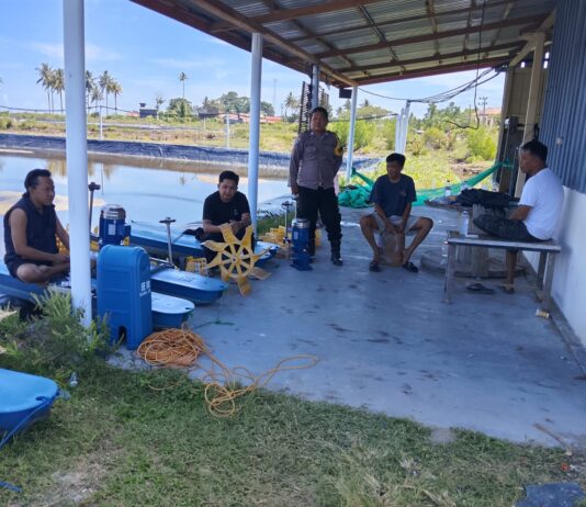 Bhabinkamtibmas Mediasi Perselisihan Tambak Udang di Karya Bersama, Konflik Berhasil Diredam