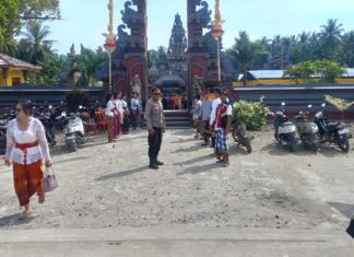 Pengamanan Dharma Santi Nyepi, Polsek Pasangkayu Jaga Kondusifitas dan Pererat Kerukunan