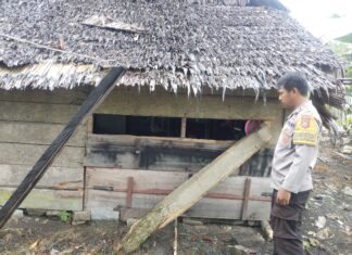 Bengkel Kosong Dibobol Pencuri, Polsek Sarudu Gerak Cepat Olah TKP di Dapurang