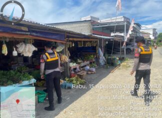 Patroli Pagi Polres Pasangkayu, Beri Rasa Aman di Pusat Aktivitas Masyarakat