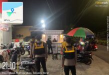 Patroli Malam Sat Samapta Polres Pasangkayu Sapu Titik Rawan, Situasi Tetap Aman Terkendali