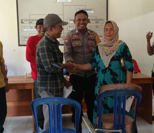 Problem Solving Bhabinkamtibmas di Desa Tikke: Mediasi, Kedua Pihak Sepakat Berdamai