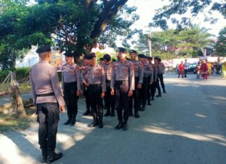 Polres Pasangkayu Turunkan Puluhan Personel, Amankan Peringatan Hari Jadi Kabupaten Berlangsung Aman dan Meriah