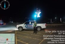 Patroli Malam Humanis, Satlantas Pasangkayu Hadirkan Rasa Aman Lewat Blue Light Patrol