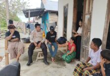 Bhabinkamtibmas Polsek Pasangkayu Imbau Warga Tidak Membakar Lahan di Musim Kemarau