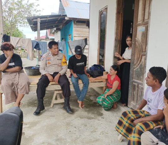 Bhabinkamtibmas Polsek Pasangkayu Imbau Warga Tidak Membakar Lahan di Musim Kemarau