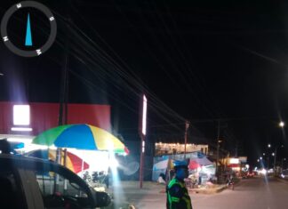 Lampu Biru Menyala di Malam Hari, Satlantas Pasangkayu Siaga Jaga Keamanan Warga