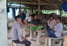 Jelang May Day, Bhabinkamtibmas Aktif Sambangi Warga dan Perkuat Kamtibmas di Desa Ako