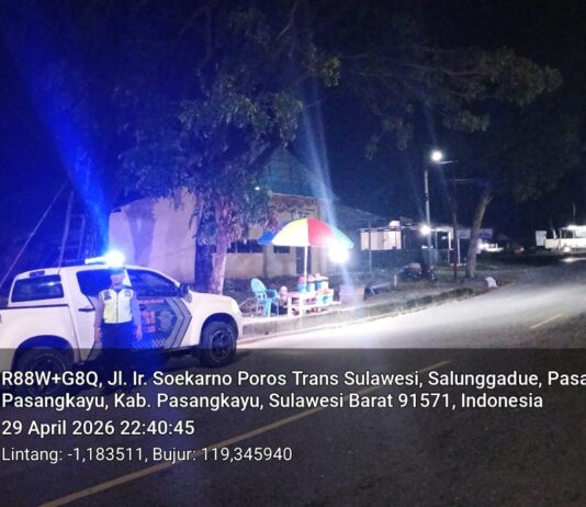 Blue Light Patrol Polres Pasangkayu, Jalanan Malam Dijaga Ketat, Warga Merasa Lebih Aman!