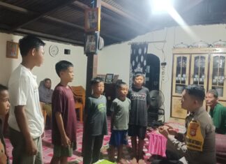 Bhabinkamtibmas Turun Langsung Tangani Aduan, Anak-anak Diberi Pembinaan Humanis di Randomayang