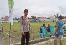 Bhabinkamtibmas Amankan dan Pantau Pelaksanaan Turnamen Benggaulu Cup 1 Tahun 2026