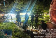Jaga Keamanan Wilayah, Sat Samapta Polres Pasangkayu Gelar Patroli Malam