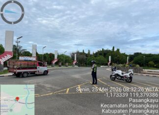 Patroli Rutin Sat Lantas Polres Pasangkayu, Wujudkan Keamanan dan Ketertiban Berlalu Lintas