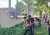 Sambut Hari Raya Idul Adha, Personel Polres Pasangkayu Gelar Kurvei Bersihkan Mako