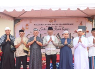 Polres Pasangkayu Gelar Shalat Idul Adha 1447 H Bersama Masyarakat, Pererat Silaturahmi Lewat Halal Bihalal