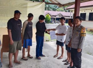 Bhabinkamtibmas Polsek Sarudu Berhasil Mediasi Kasus Penganiayaan, Kedua Pihak Sepakat Berdamai