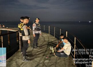 Cegah Kejahatan Malam Hari, Sat Samapta Polres Pasangkayu Intensifkan Patroli
