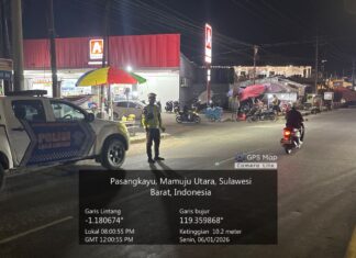 Patroli Biru Menyala di Pasangkayu, Satlantas Cegah Balap Liar dan Gangguan Kamtibmas