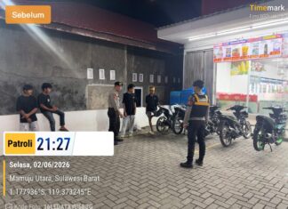 Patroli Malam Sat Samapta Polres Pasangkayu, Wujud Nyata Ciptakan Rasa Aman di Tengah Masyarakat
