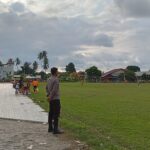 Bhabinkamtibmas Amankan Turnamen Sepak Bola Piala Kecamatan U-40, Semarakkan HUT ke-23 Kabupaten Pasangkayu