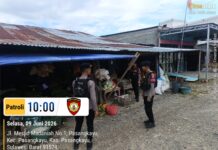 Cegah Kriminalitas Sejak Pagi, Sat Samapta Polres Pasangkayu Intensifkan Patroli di Titik Rawan