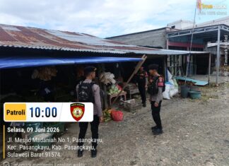 Cegah Kriminalitas Sejak Pagi, Sat Samapta Polres Pasangkayu Intensifkan Patroli di Titik Rawan