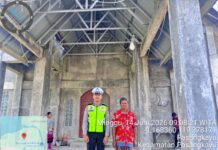Patroli Gereja Satlantas Polres Pasangkayu, Wujudkan Keamanan Dan Kelancaran Ibadah Umat Nasrani