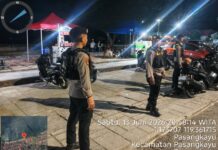 Jaga Kamtibmas, Sat Samapta Polres Pasangkayu Sisir Titik Rawan Hingga Larut Malam