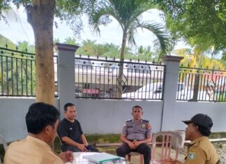 Cegah Gangguan Kamtibmas Sejak Dini, Bhabinkamtibmas Pererat Kemitraan dengan Pemerintah Desa