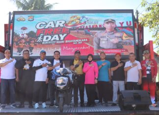 Ribuan Warga Padati Car Free Day Hari Bhayangkara ke-80, Polres Pasangkayu Siapkan Ratusan Hadiah