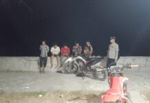 Patroli Blue Light Polsek Sarudu Intensifkan Pengamanan Malam Hari