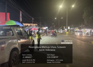 Blue Light Patrol Satlantas Polres Pasangkayu, Wujud Nyata Kehadiran Polisi Menjaga Keamanan Malam Hari