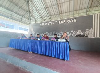 Sambut HUT RI ke-81, Bhabinkamtibmas dan Forkopimcam Tikke Raya Matangkan Persiapan Perayaan Kemerdekaan