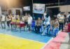 Bhabinkamtibmas Amankan Partai Final Turnamen Bola Volly Karang Taruna Cup II Kecamatan Dapurang